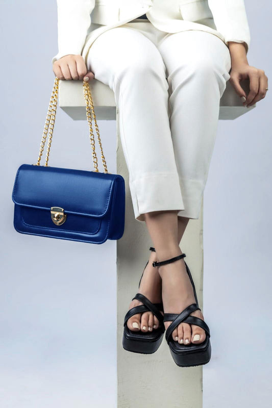 Girl's PU Leather plain Shoulder Bag